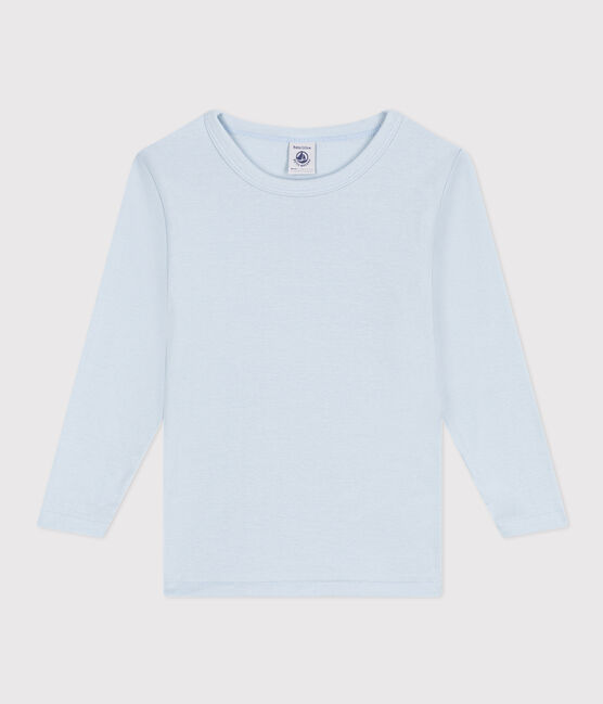 Camiseta de manga larga de algodón azul GOMME