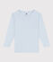 Camiseta de manga larga de algodón azul GOMME