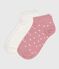2 pares de calcetines de algodón con lunares para niña variante 2