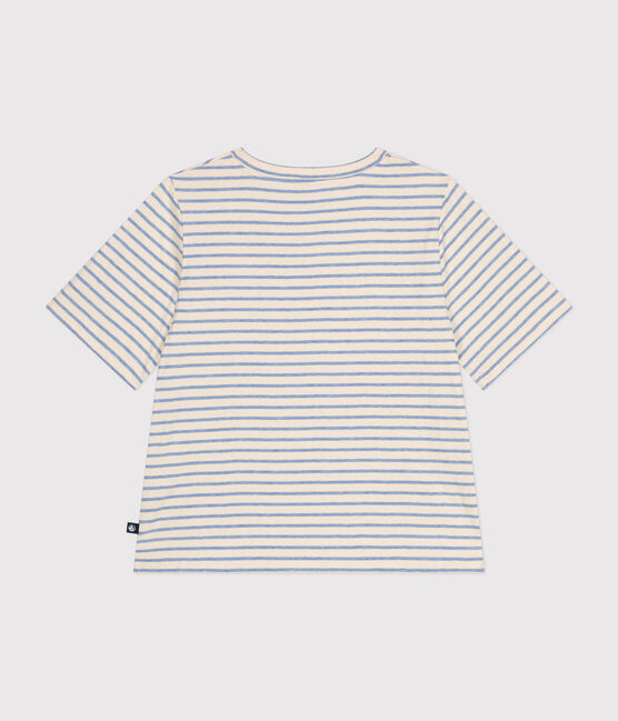 Camiseta Boxy de túbico para mujer blanco AVALANCHE/ SKY CHINE
