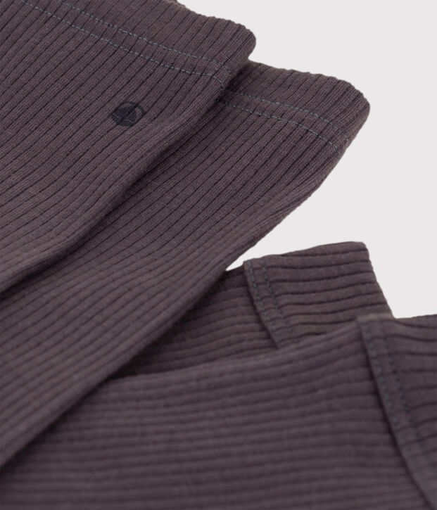 Leggings de punto calado de beb&eacute; gris