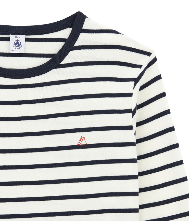 Pijama de terciopelo para ni&ntilde;o azul/blanco