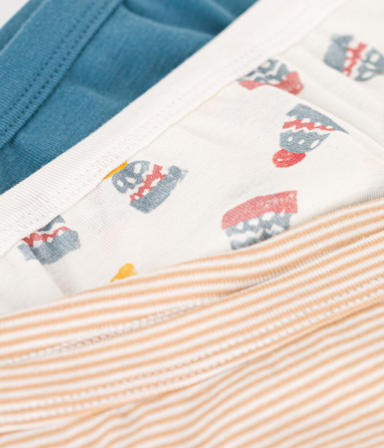 Juego de 3 slips de algod&oacute;n gorro para ni&ntilde;o multicolor