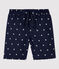 Bañador reciclado estampado para niño azul SMOKING/blanco MARSHMALLOW
