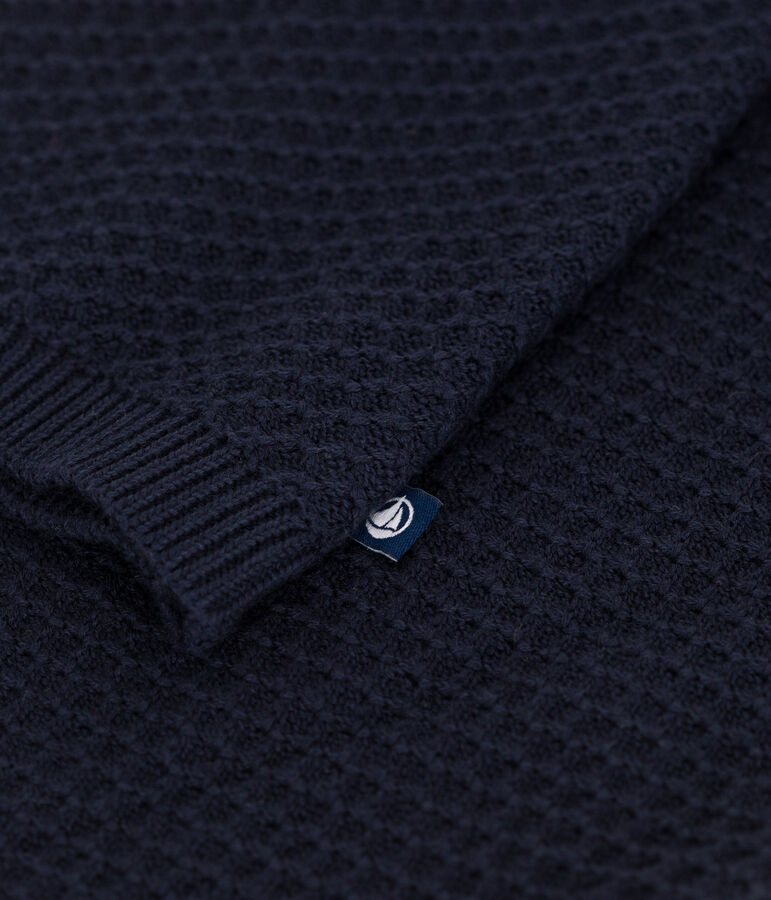 C&aacute;rdigan de algod&oacute;n para ni&ntilde;a azul