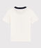 Camiseta de manga corta de algodón de niño blanco MARSHMALLOW