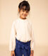 Blusa de gasa de algodón para niña