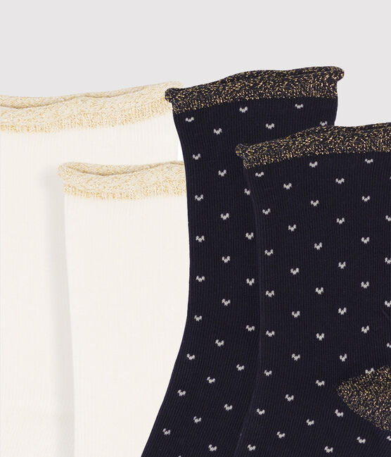 Lote de 2 pares de calcetines infantiles para niña variante 2