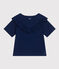 Camiseta de jersey flameado para niña azul MEDIEVAL
