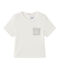 Camiseta bebé niño liso blanco MARSHMALLOW