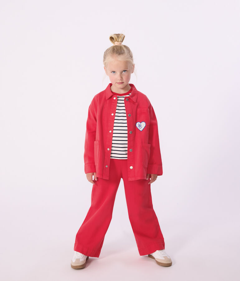 Pantal&oacute;n denim infantil rojo
