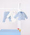Conjunto de 3 piezas con estampado de oso y body con cuello bordado  para bebé azul ADRIATIC/ MULTICO