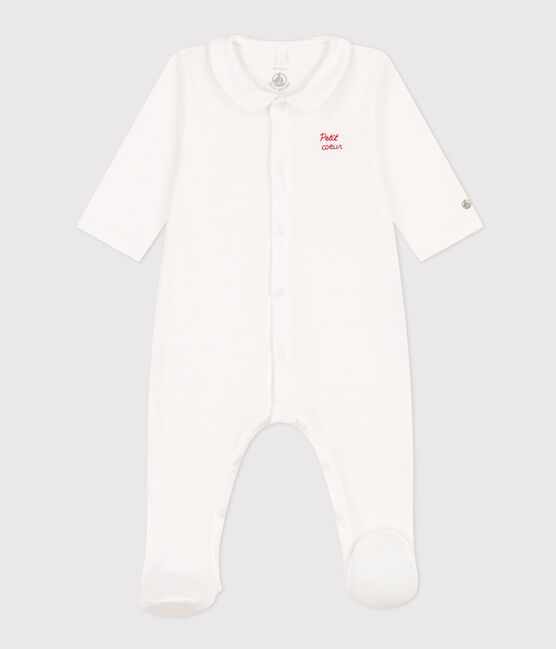 Pijama de algodón con corazoncito blanco MARSHMALLOW