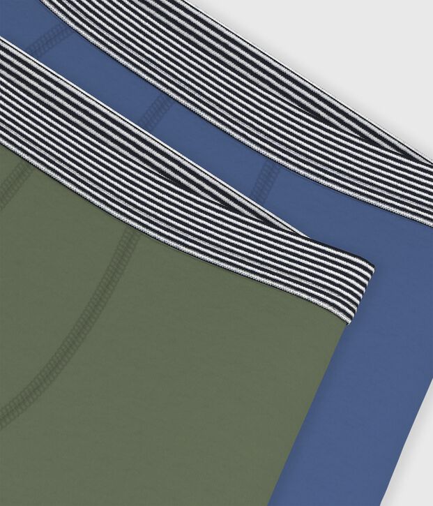 Juego de b&oacute;xeres infantiles lisos de algod&oacute;n y elastano multicolor