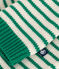 Jersey de punto tricotado de lana y algodón para bebé verde JARDIN/ AVALANCHE