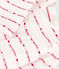 Vestido legging de jacquard de algodón para bebé blanco MARSHMALLOW/rojo TERKUIT
