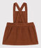 Vestido sin mangas de pana para bebé marron CINA