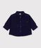 Camisa lisa de terciopelo para beb&eacute; SOIR