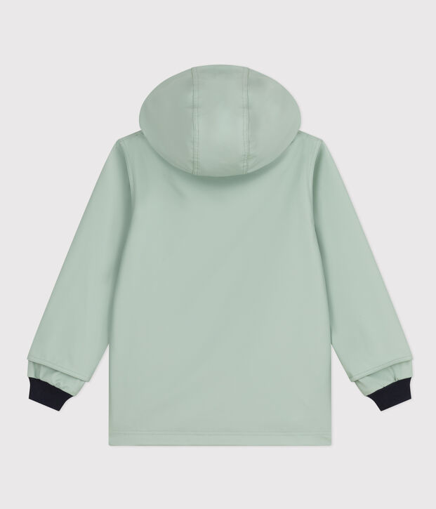 Impermeable emblem&aacute;tico reciclado para ni&ntilde;a/ni&ntilde;o verde