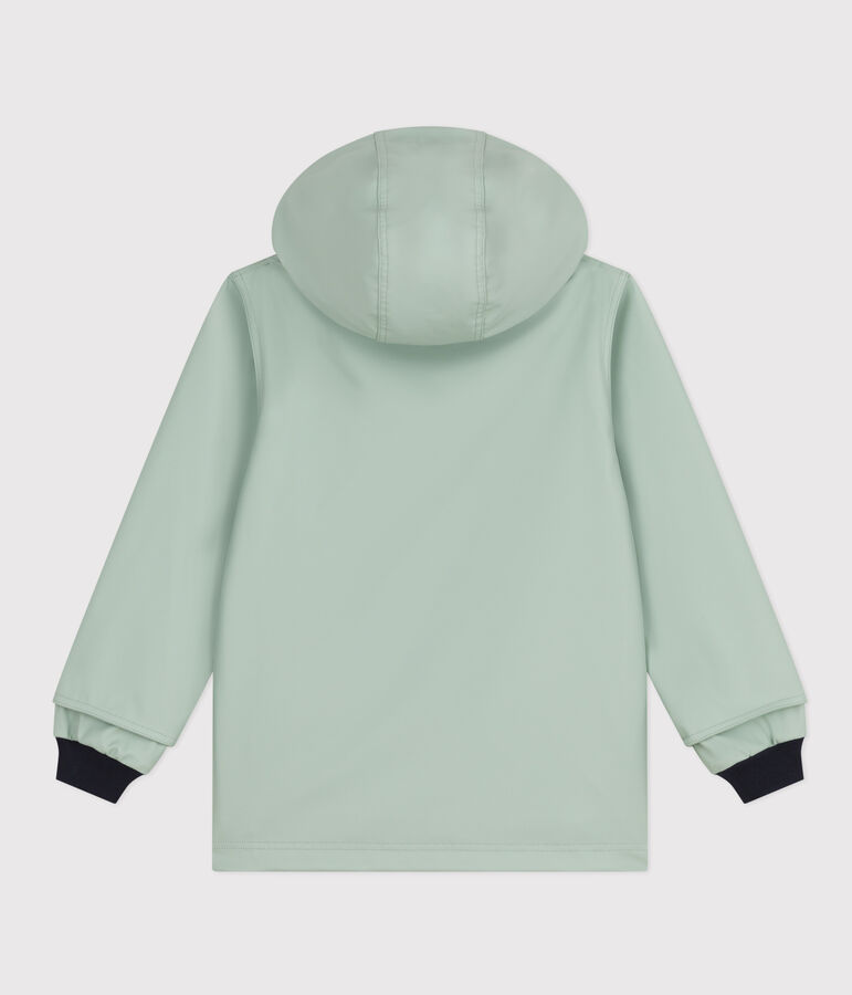 Impermeable emblem&aacute;tico reciclado para ni&ntilde;a/ni&ntilde;o verde
