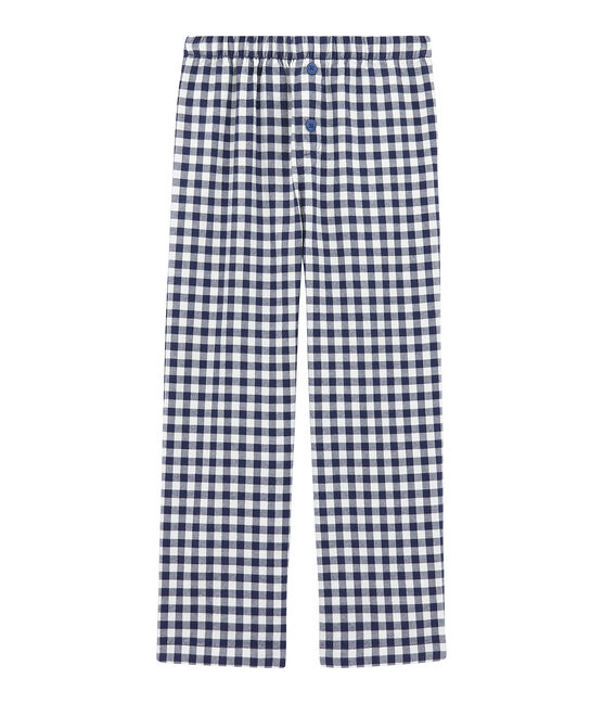 Pantalón de pijama para chico blanco LAIT/azul MEDIEVAL