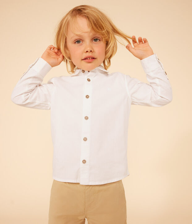 Camisa de ni&ntilde;o blanco
