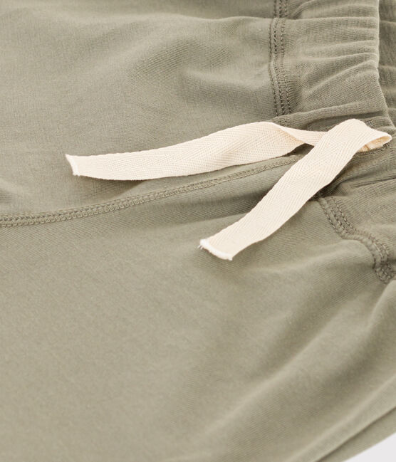 Bermudas de algodón para niño verde MARECAGE