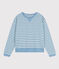 Sudadera marinera de algodón para mujer AZUL/ MONTELIMAR