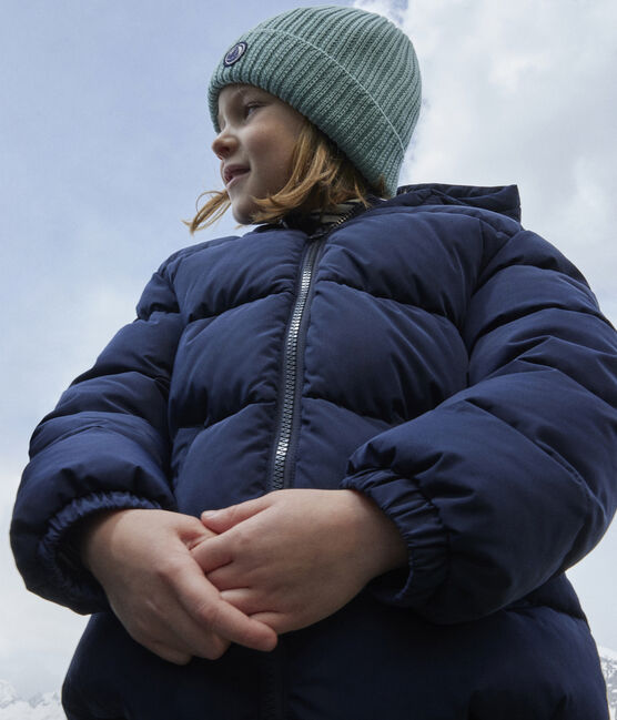 Chaqueta acolchada de niña/niño azul SMOKING