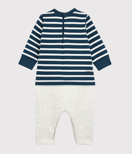 Mono largo Petit Bateau x Deyrolle azul SHADOW/crudo MULTICO