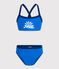 Traje de baño de 2 piezas de niña azul SURF