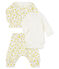 Conjunto de tres piezas para bebé niña de lana y algodón blanco MARSHMALLOW/blanco MULTICO