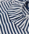 Blusa de punto flameado de manga corta a rayas para bebé azul MEDIEVAL/blanco MARSHMALLOW