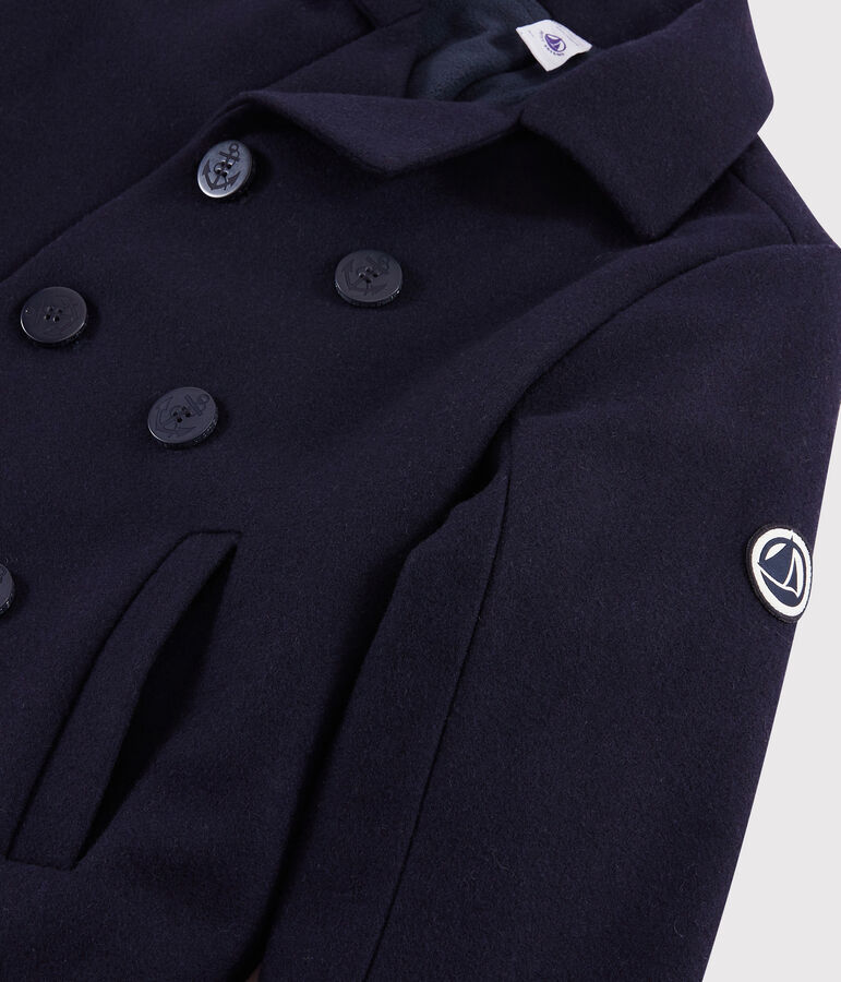 Chaqueta de pa&ntilde;o para ni&ntilde;o azul SMOKING