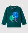 Sudadera de muletón de bebé. verde PINEDE