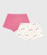 Juego de culottes infantiles de algodón con estampado de caballos