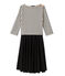 Vestido con efecto "dos piezas" para mujer beige COQUILLE/azul SMOKING