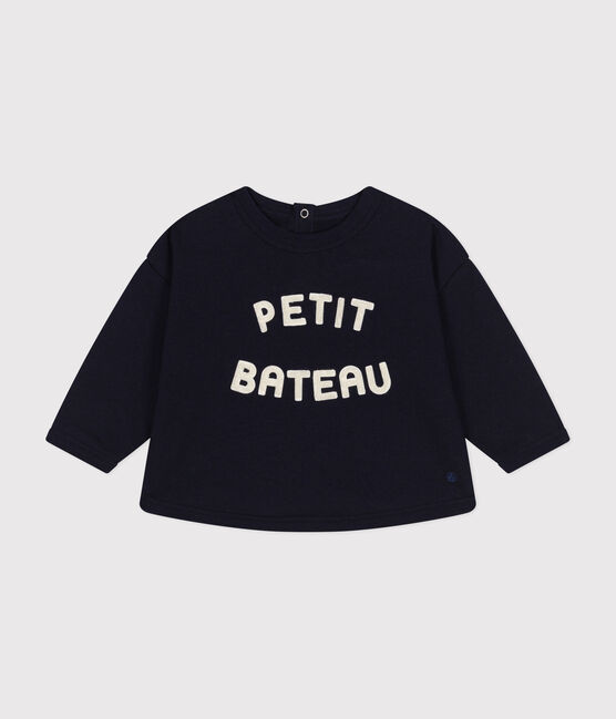 Sudadera de felpa para bebé azul SMOKING