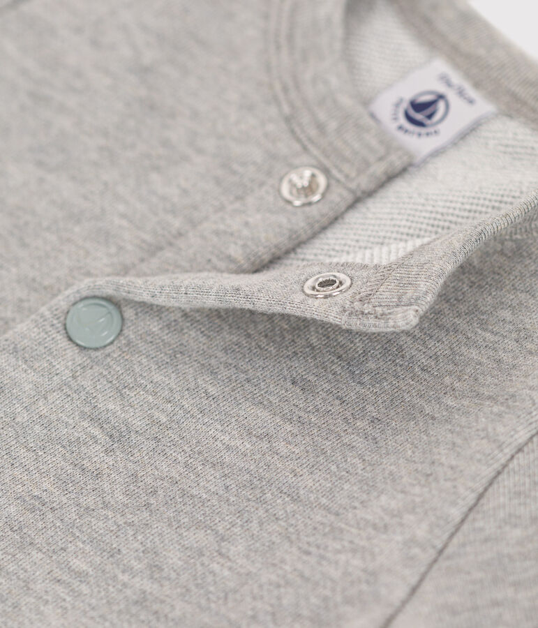 C&aacute;rdigan de mulet&oacute;n de beb&eacute; gris CHATON CHINE