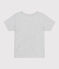 Camiseta infantil de manga corta de algodón con estampado gris BELUGA CHINE