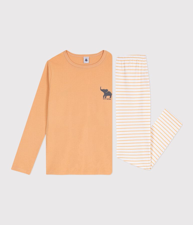 Pyjama en coton enfant beige/multicolor