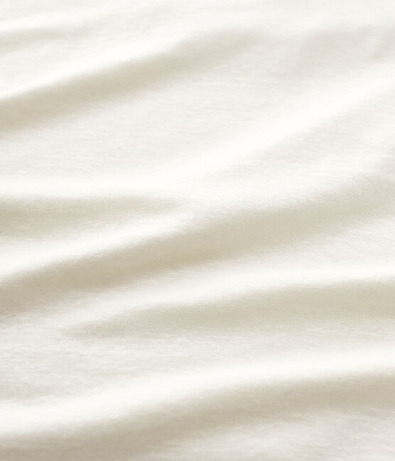 Camiseta de lino lisa de mujer blanco MARSHMALLOW
