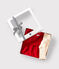Estuche regalo para bebé con vestido y leotardos variante 1