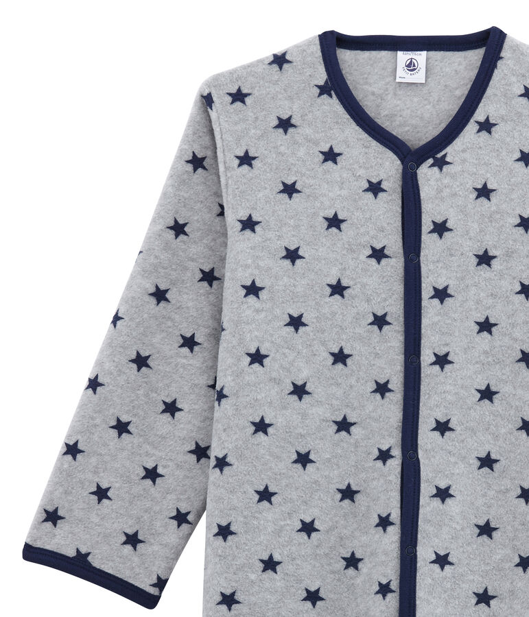 Buzo de polar para ni&ntilde;o peque&ntilde;o gris SUBWAY/azul LOGO