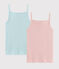 Lote de 2 camisas de tirantes con calado para niña variante 1