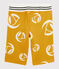 Bermudas de punto de niño amarillo BOUDOR/blanco MARSHMALLOW