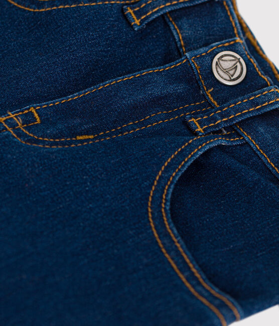 Pantalón vaquero slim de niña azul DENIM BLEU