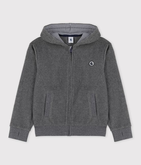 Polar con capucha niña/niño gris GRIS FONCE/ DARK GREY