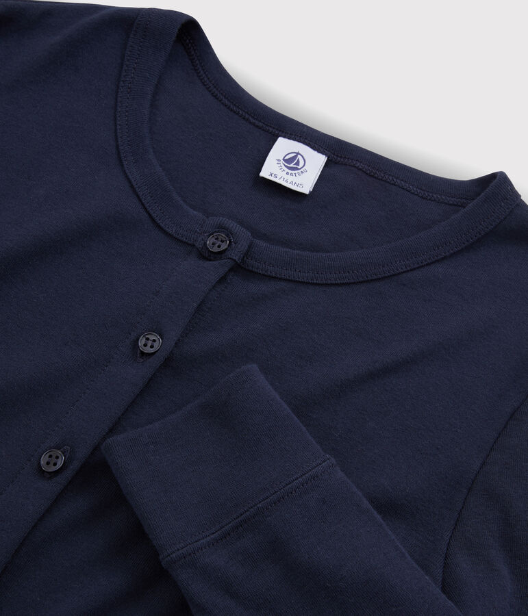 C&aacute;rdigan ic&oacute;nico para mujer azul