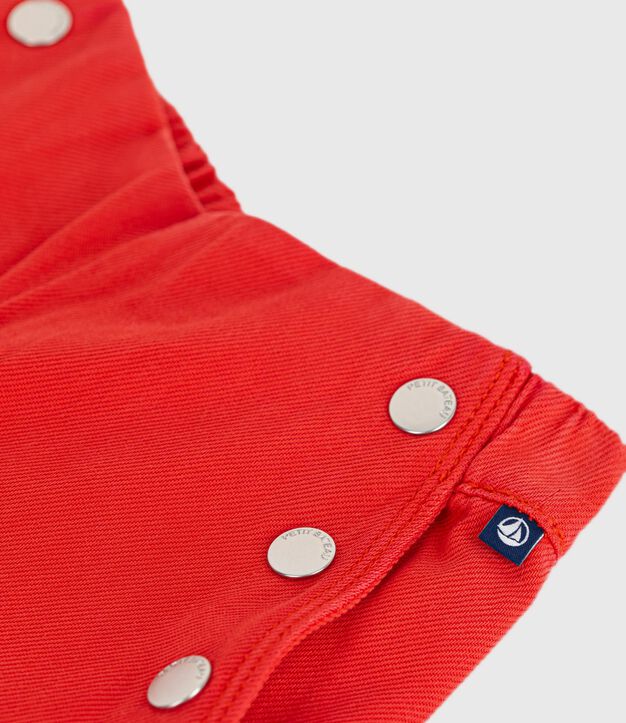 Pantal&oacute;n denim infantil rojo